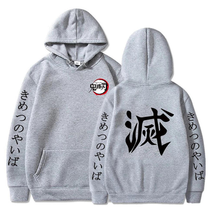 Pull Demon Slayer - Kimetsu No Yaiba-MANGA SHOP-Gris-XS-Manga Shop