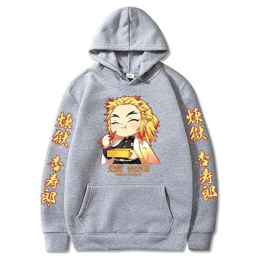 Pull Demon Slayer - Kyojuro Cute-MANGA SHOP-Gris-XS-Manga Shop