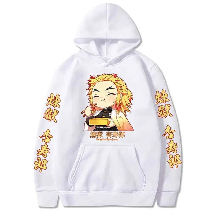 Pull Demon Slayer - Kyojuro Cute-MANGA SHOP-Blanc-XS-Manga Shop