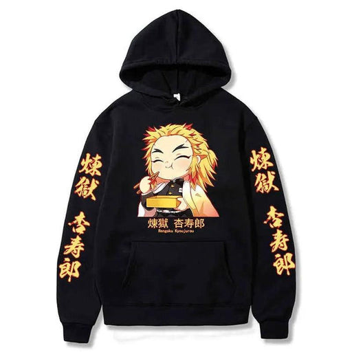 Pull Demon Slayer - Kyojuro Cute-MANGA SHOP-Noir-XS-Manga Shop