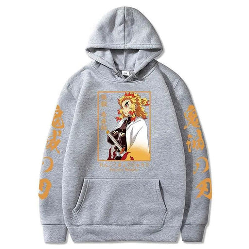 Pull Demon Slayer - Kyojuro Rengoku-MANGA SHOP-Gris-XS-Manga Shop