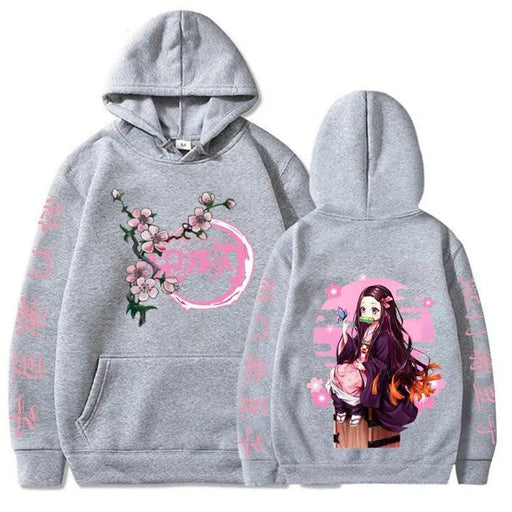 Pull Demon Slayer - Nezuko Cherry-Manga Shop-Gris-XS-Manga Shop
