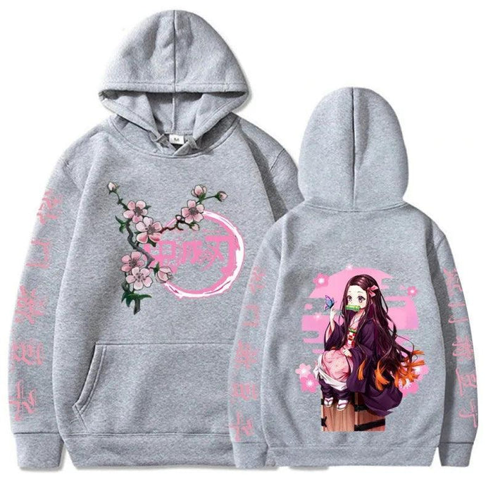 Pull Demon Slayer - Nezuko Cherry-Manga Shop-Gris-XS-Manga Shop