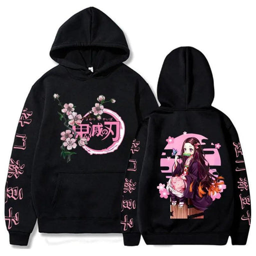 Pull Demon Slayer - Nezuko Cherry-Manga Shop-Noir-XS-Manga Shop