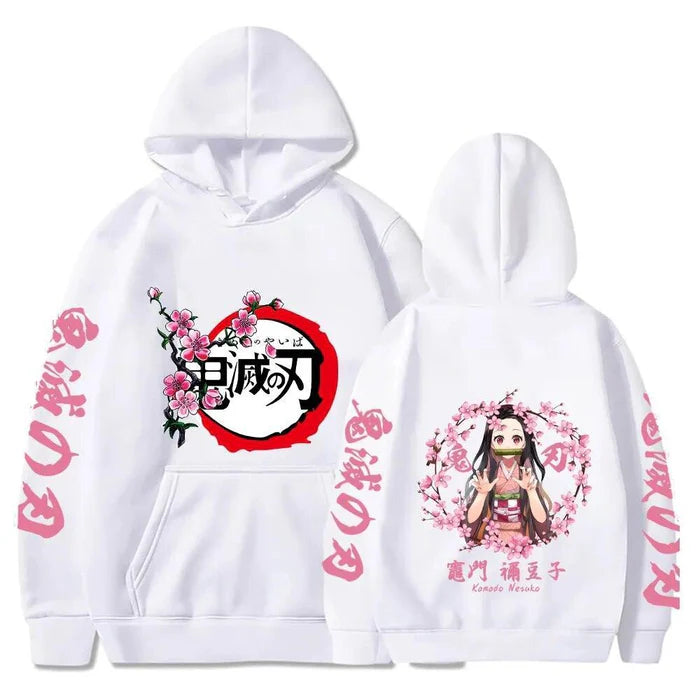 Pull Demon Slayer - Nezuko Kamado Flower-Manga Shop-Blanc-XS-Manga Shop