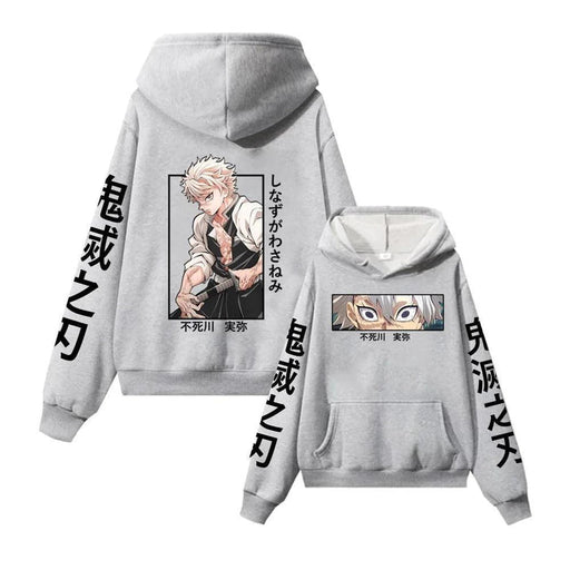 Pull Demon Slayer - Sanemi Shinazugawa-Manga Shop-Gris-XS-Manga Shop