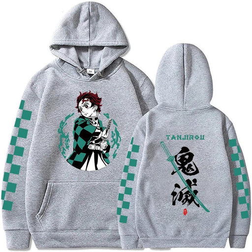 Pull Demon Slayer - Tanjiro Harajuku-Manga Shop-Gris-XS-Manga Shop