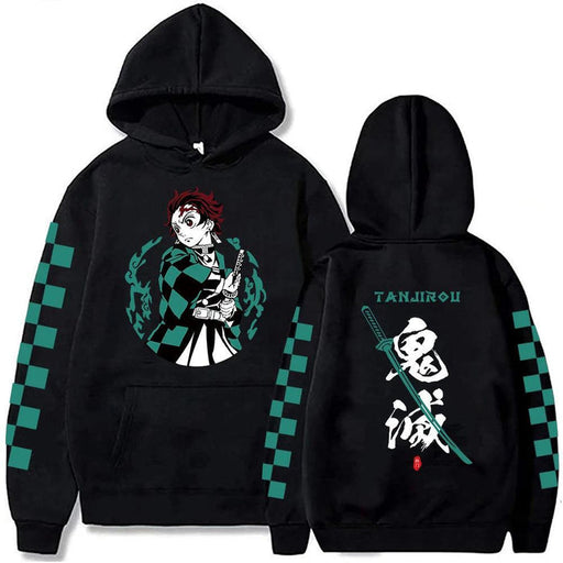 Pull Demon Slayer - Tanjiro Harajuku-Manga Shop-Noir-XS-Manga Shop
