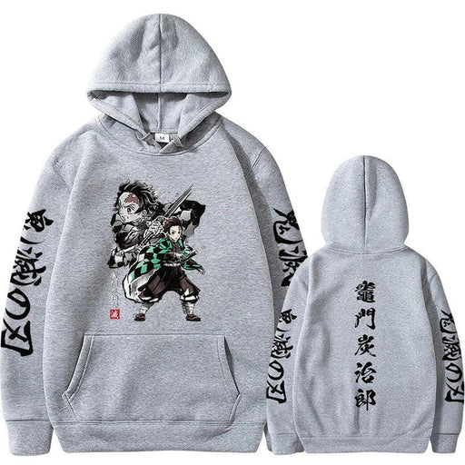 Pull Demon Slayer - Tanjiro Kamado-Manga Shop-Gris-XS-Manga Shop