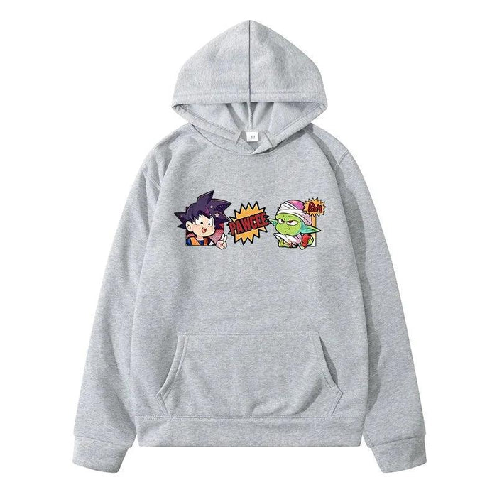 Pull Dragon Ball Z - Goku x Piccolo-MANGA SHOP-Gris-XS-Manga Shop