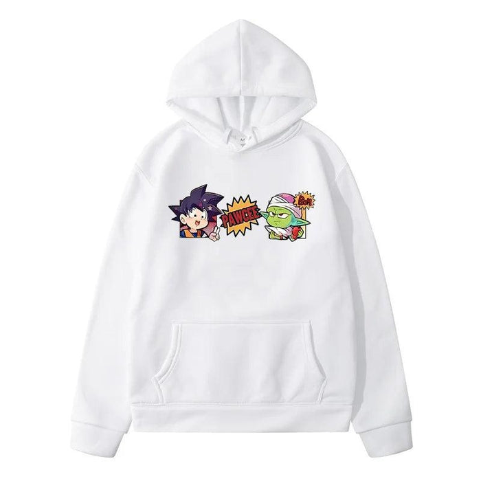 Pull Dragon Ball Z - Goku x Piccolo-MANGA SHOP-Blanc-XS-Manga Shop