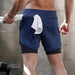 Short de Fitness de Compression - Berserk Bleu Marine-MANGA SHOP-Manga Shop