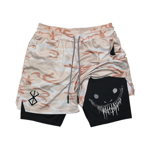 Short de Fitness de Compression - Berserk Militaire-MANGA SHOP-Manga Shop