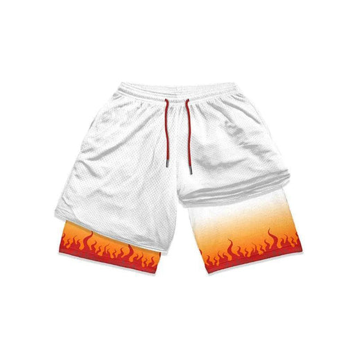 Short de Fitness de Compression - Demon Slayer Rengoku Kyojuro-MANGA SHOP-Manga Shop