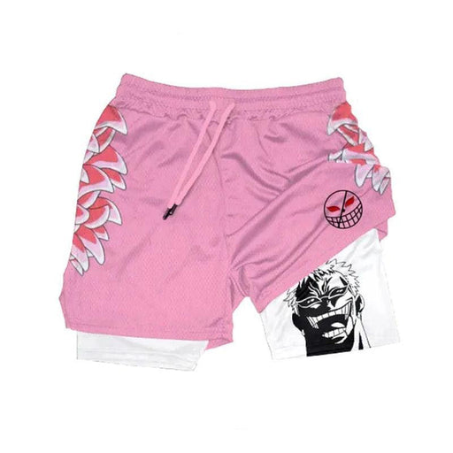 Short de Fitness de Compression - One Piece Doflamingo-MANGA SHOP-Manga Shop