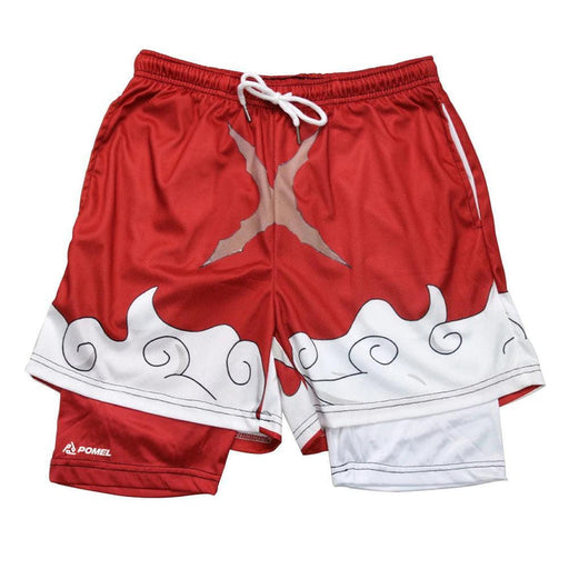 Short de Fitness de Compression - One Piece Luffy Rouge-MANGA SHOP-Manga Shop