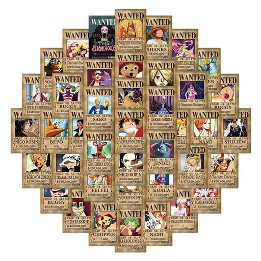 Stickers One Piece Wanted - 50pcs-Manga Shop-Manga Shop