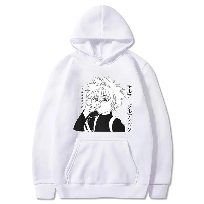 Sweat Hunter x Hunter - Kirua-Manga Shop-Blanc-XS-Manga Shop