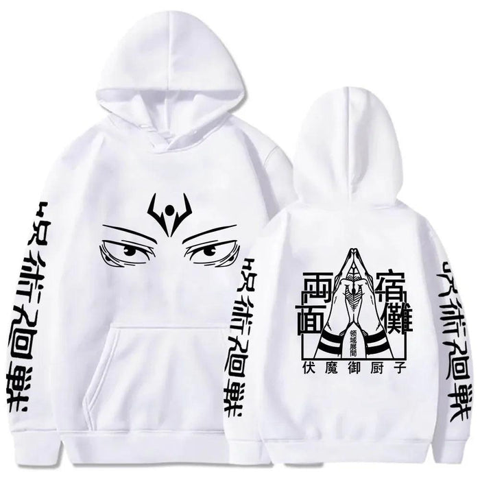 Sweat Jujutsu Kaisen - Ryomen-MANGA SHOP-Blanc-XS-Manga Shop