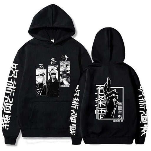 Sweat Jujutsu Kaisen - Satoru Gojo Imprimé-Manga Shop-Noir-XS-Manga Shop