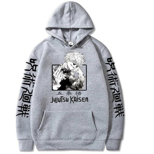 Sweat Jujutsu Kaisen - Satoru Gojo-MANGA SHOP-Gris-XS-Manga Shop
