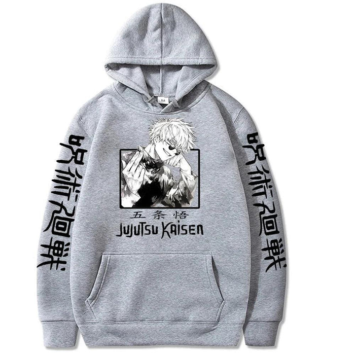 Sweat Jujutsu Kaisen - Satoru Gojo-MANGA SHOP-Gris-XS-Manga Shop