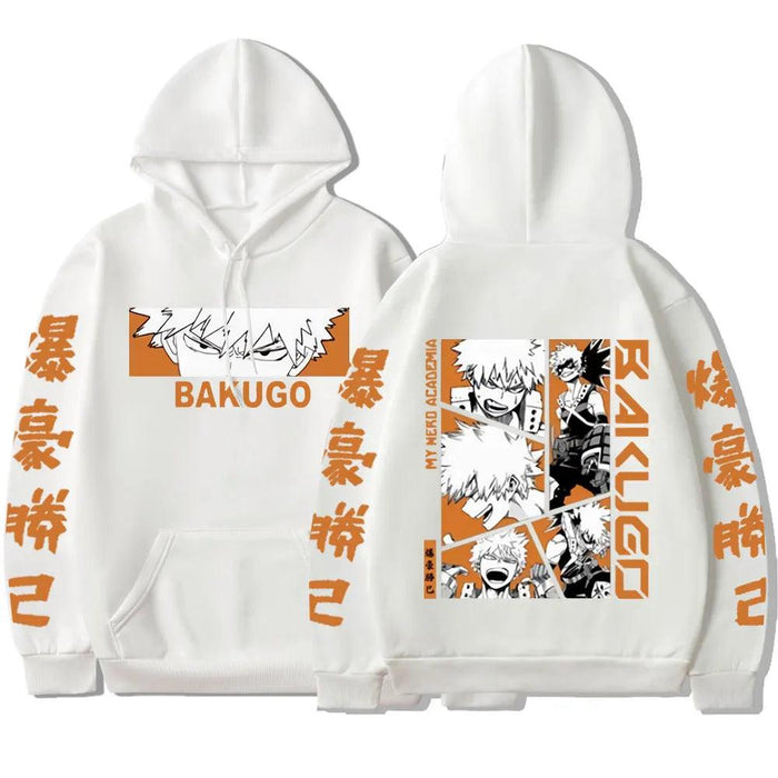 Sweat My Hero Academia - Bakugo-MANGA SHOP-Blanc-XS-Manga Shop