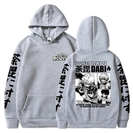 Sweat My Hero Academia - Dabi-MANGA SHOP-Gris-XS-Manga Shop