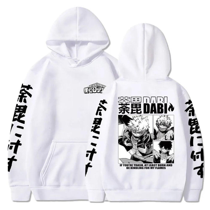 Sweat My Hero Academia - Dabi-MANGA SHOP-Blanc-XS-Manga Shop
