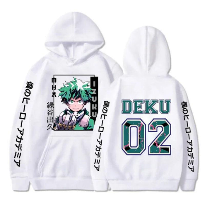 Sweat My Hero Academia - Deku 02-MANGA SHOP-Blanc-XS-Manga Shop