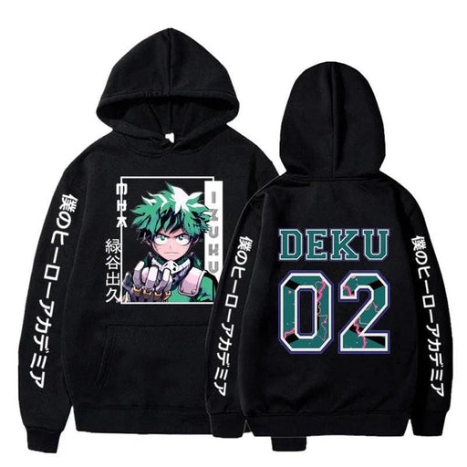 Sweat My Hero Academia - Deku 02-MANGA SHOP-Noir-XS-Manga Shop