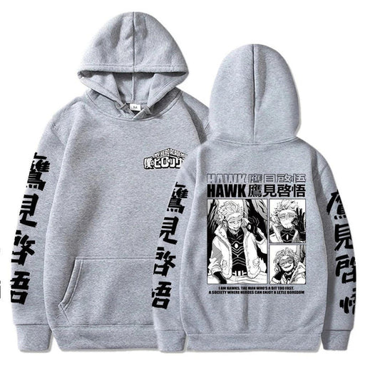 Sweat My Hero Academia - Hawks-MANGA SHOP-Gris-XS-Manga Shop