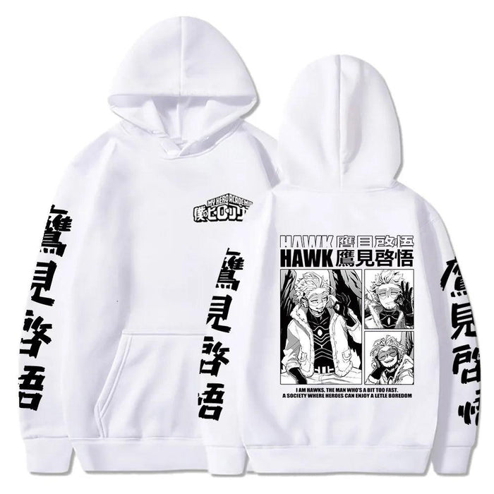 Sweat My Hero Academia - Hawks-MANGA SHOP-Blanc-XS-Manga Shop