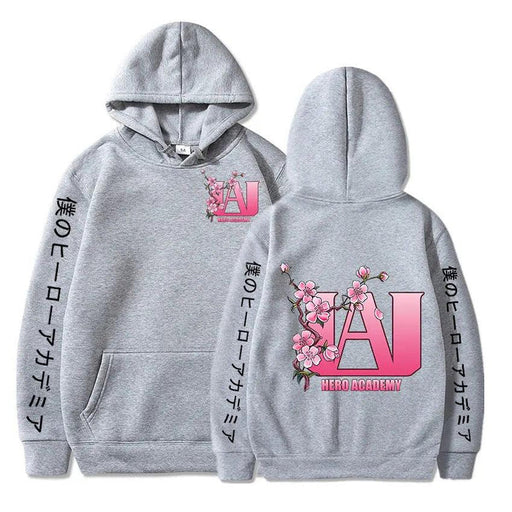 Sweat My Hero Academia - Hero Academy-MANGA SHOP-Gris-XS-Manga Shop