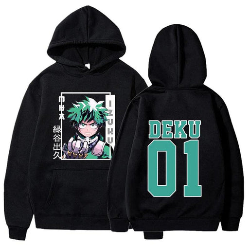 Sweat My Hero Academia - Izuku 01-MANGA SHOP-Noir-XS-Manga Shop