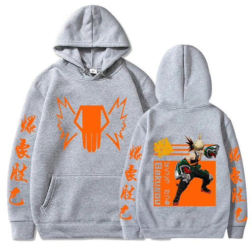 Sweat My Hero Academia - Katsuki Bakugo-MANGA SHOP-Gris-XS-Manga Shop