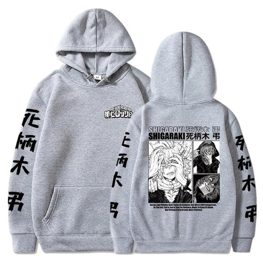 Sweat My Hero Academia - Tomura Shigaraki-MANGA SHOP-Gris-XS-Manga Shop