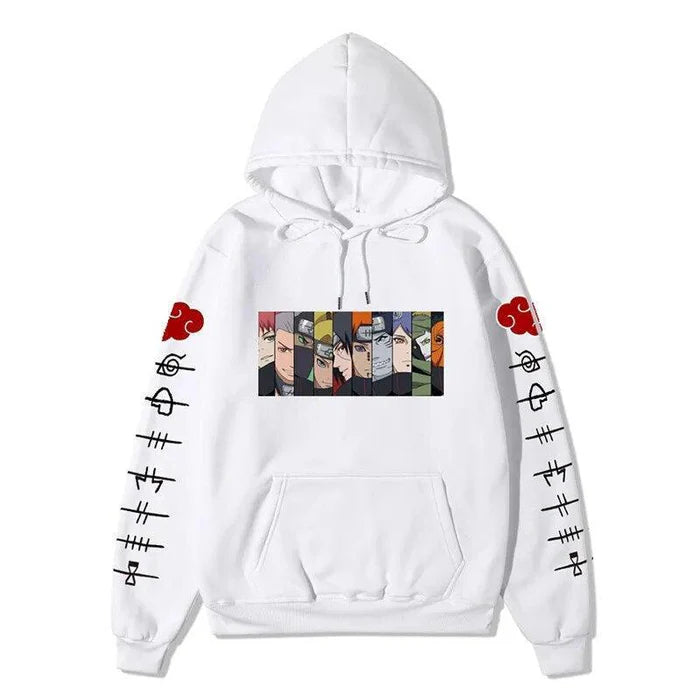 Sweat Naruto - Akatsuki Crew-Manga Shop-Blanc-XS-Manga Shop