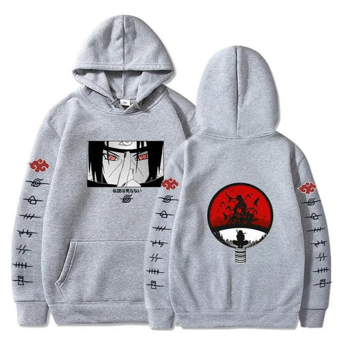 Sweat Naruto - Itachi Uchiwa-MANGA SHOP-Gris-XS-Manga Shop