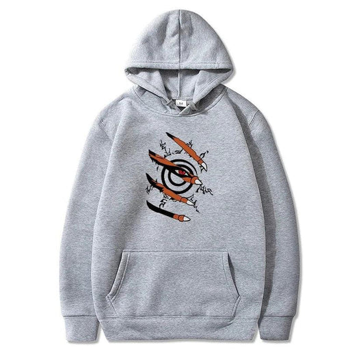 Sweat Naruto - Kyubi-MANGA SHOP-Gris-XS-Manga Shop