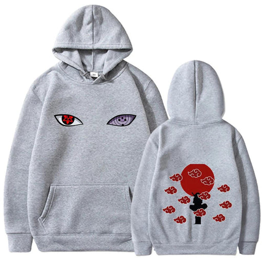 Sweat Naruto - Sasuke Dôjutsu-MANGA SHOP-Gris-XS-Manga Shop