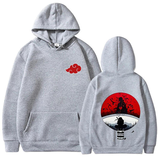 Sweat Naruto - Uchiwa-MANGA SHOP-Gris-XS-Manga Shop