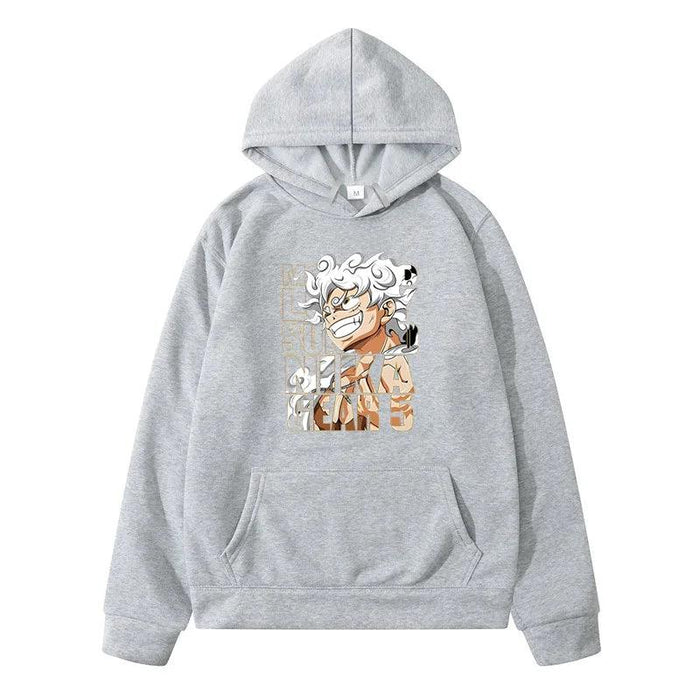 Sweat One Piece - Gear 5 Nika-MANGA SHOP-Gris-XS-Manga Shop