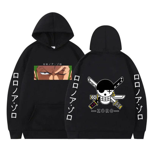 Sweat One Piece - Green Blade-MANGA SHOP-Noir-XS-Manga Shop