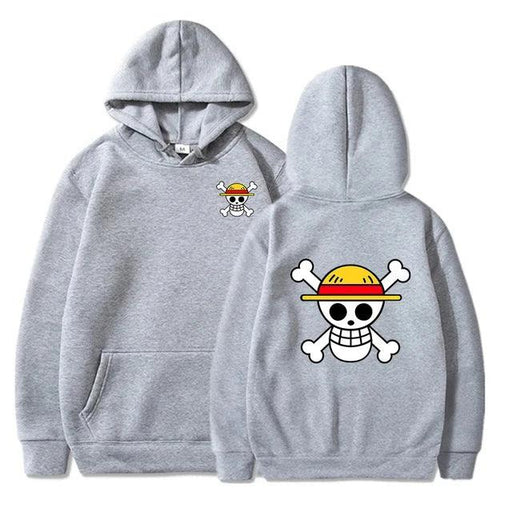 Sweat One Piece - Jolly Roger Pride-MANGA SHOP-Gris-XS-Manga Shop