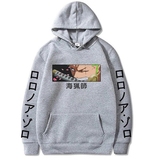 Sweat One Piece - Roronoa Zoro-Manga Shop-Gris-XS-Manga Shop