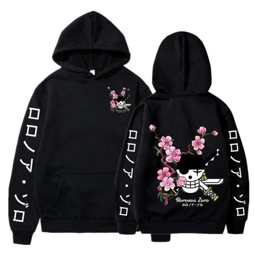 Sweat One Piece - Sakura Swordsman-MANGA SHOP-Noir-XS-Manga Shop