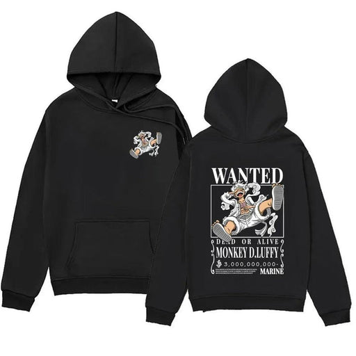 Sweat One Piece - Wanted Luffy-MANGA SHOP-Noir-XS-Manga Shop