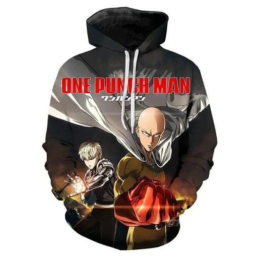 Sweat One Punch Man - Baldy and Cyborg-Manga Shop-Manga Shop