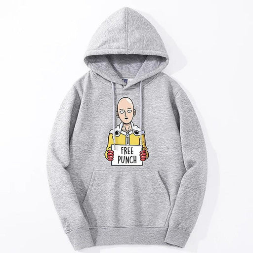 Sweat One Punch Man - Free Punch-Manga Shop-Gris-XS-Manga Shop